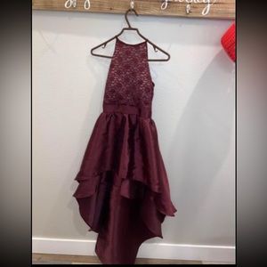 Red formal dress